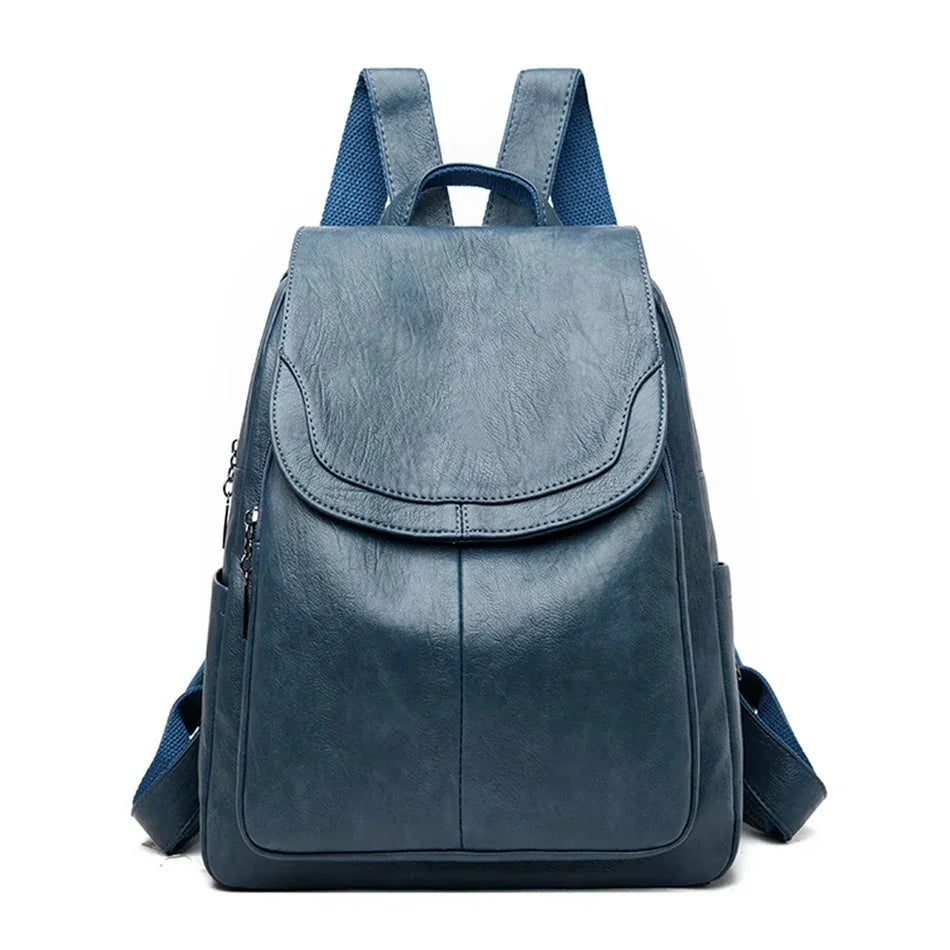 Soft Leather Women Backpack