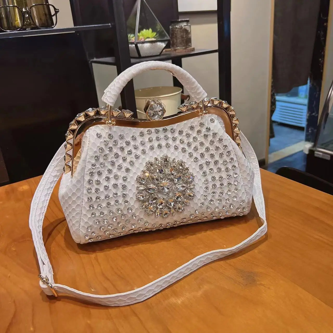 Women's Diamond Large Capacity Crossbody Bag