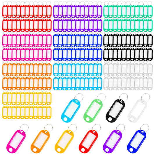 Colorful Key Tags & Rings Set