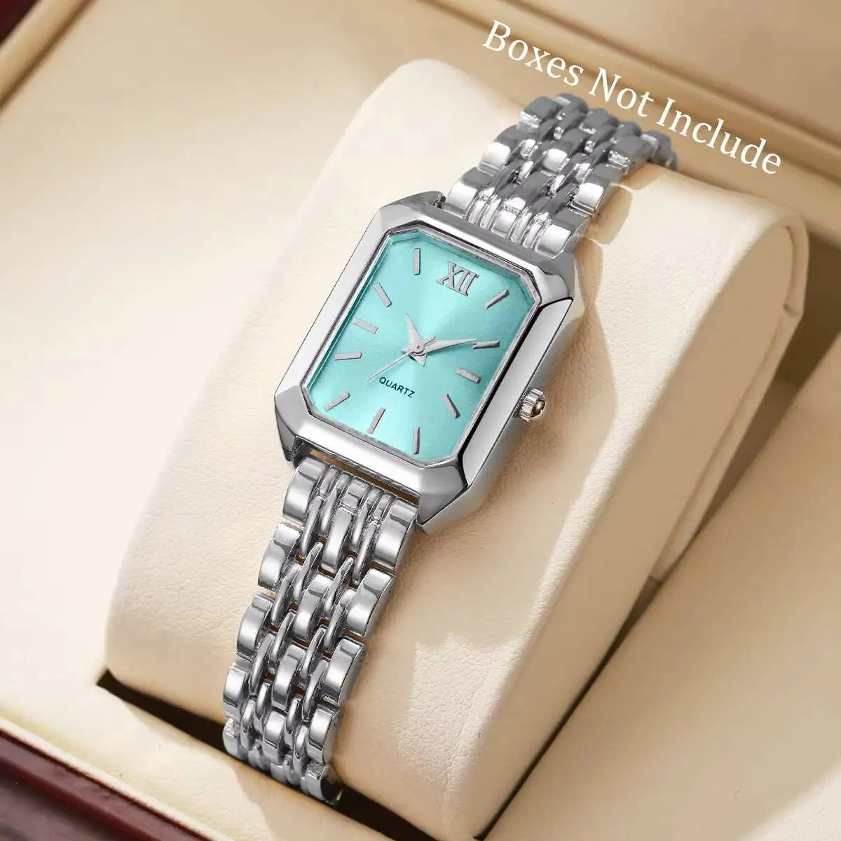 Rectangle Dial Quartz Ladies Watch