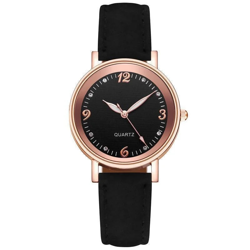 Women's Leather Band Casual Quartz Watch