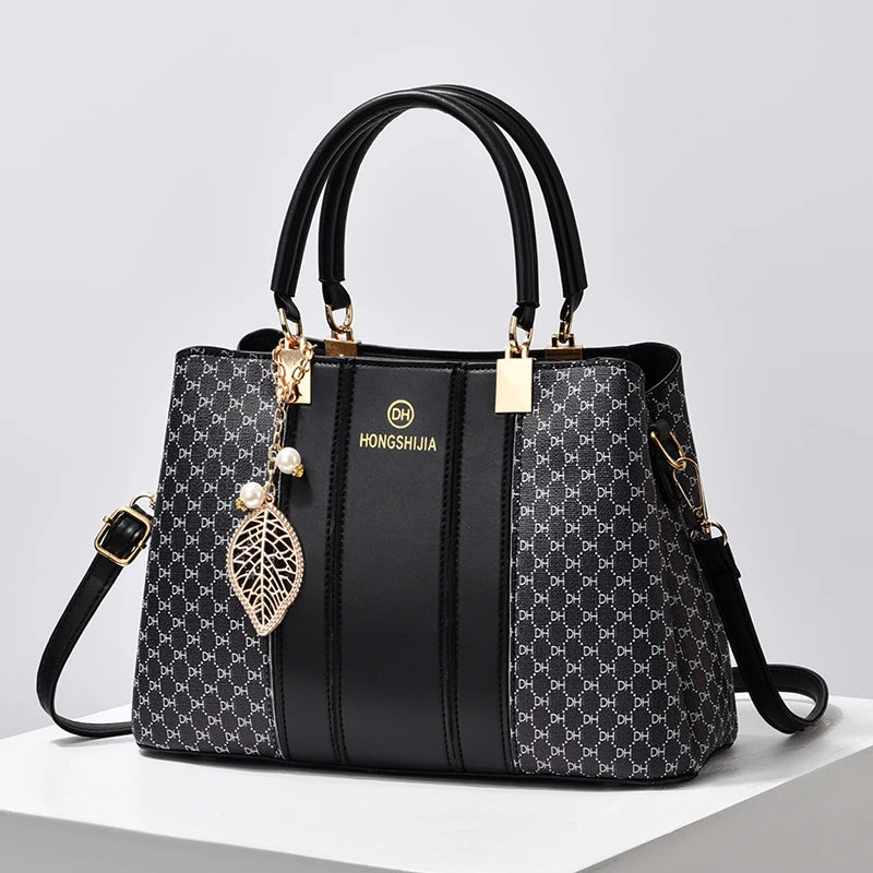 Elegant Leather Top-Handle Tote