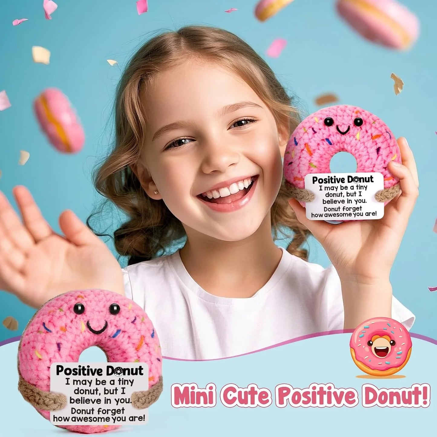 Crochet Donut Positive Gift Girls Birthday