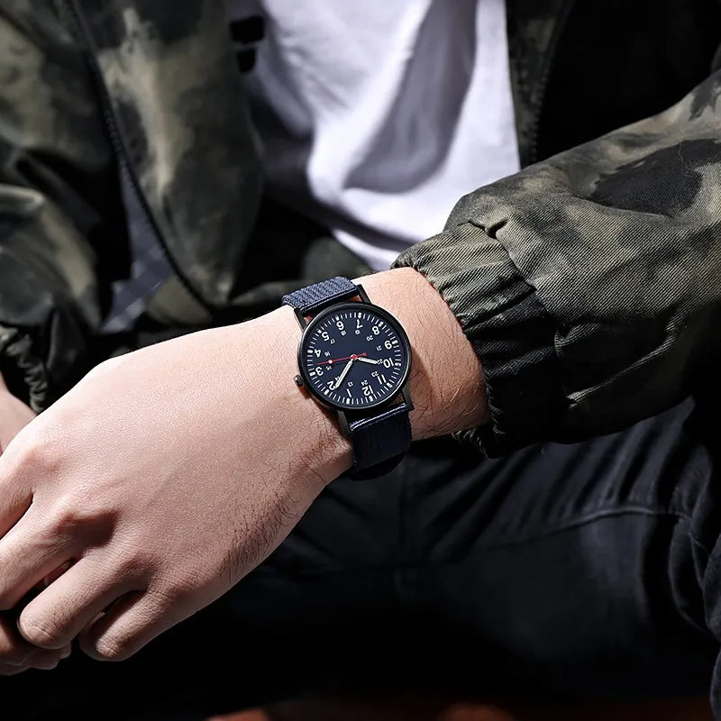 Men's Nylon Military Quartz Watch