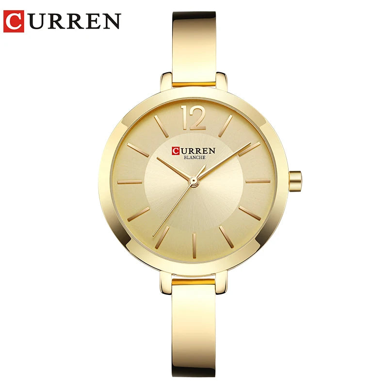 Gold Stainless Steel Quartz Watch