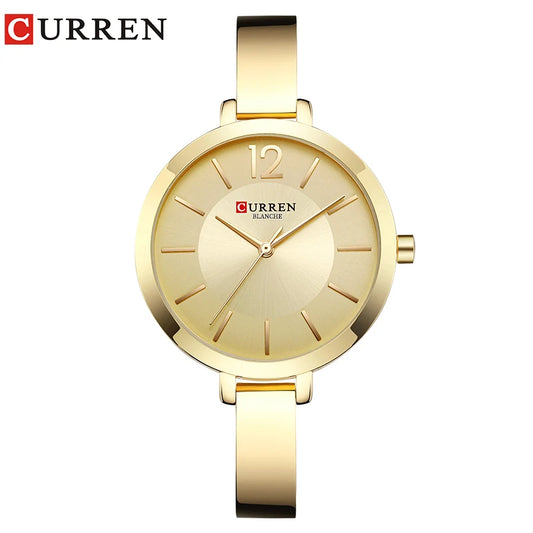 Gold Stainless Steel Quartz Watch