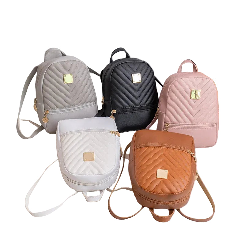 Mini Luxury Leather Women Backpack