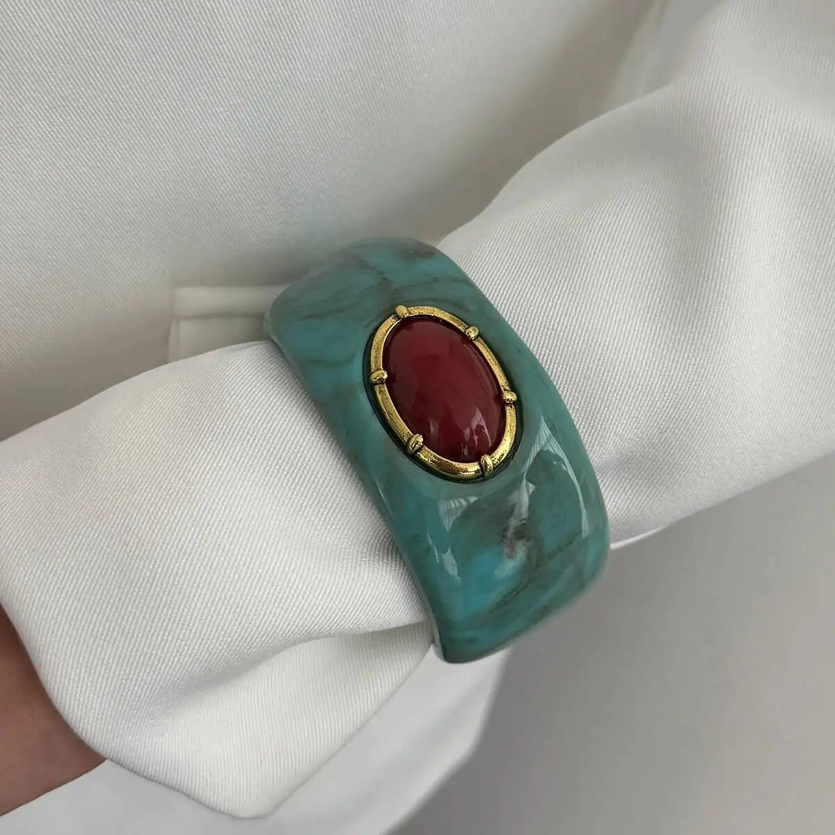 Chunky Resin Cuff Bracelet
