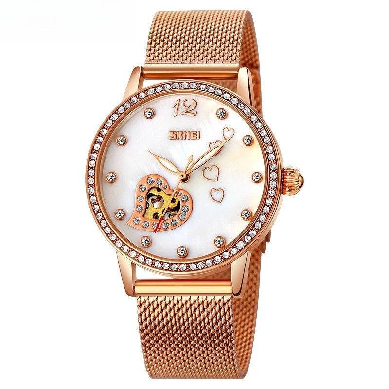 Crystal Mechanical Women Watch