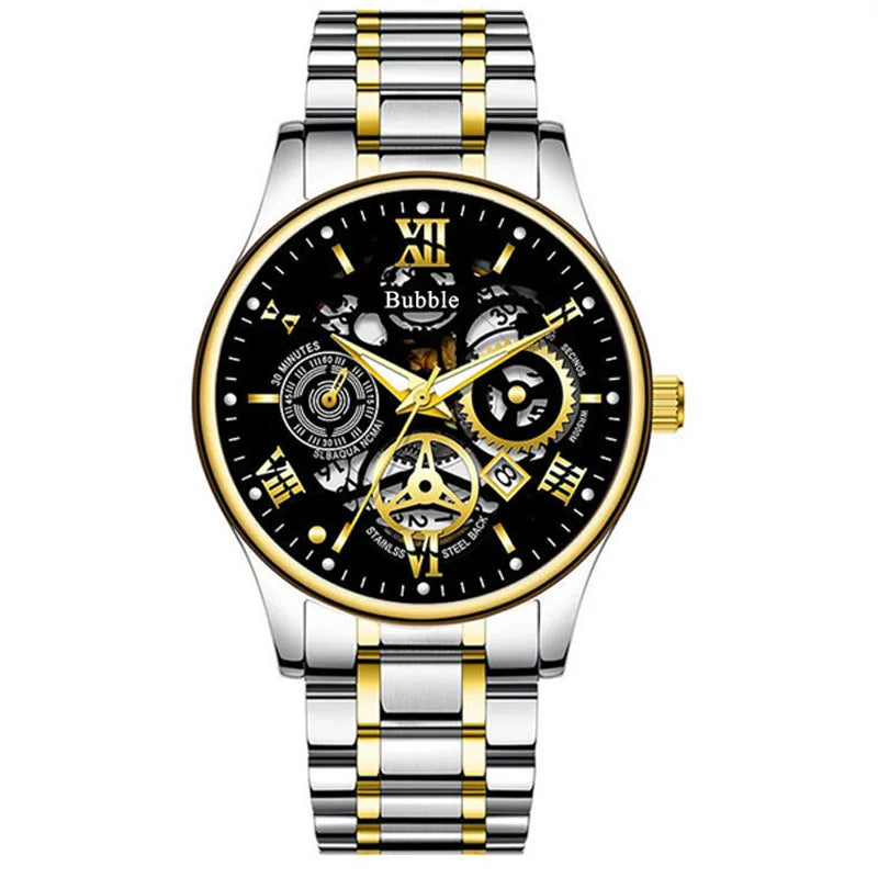 Men's Roman Hollow Quartz Watch