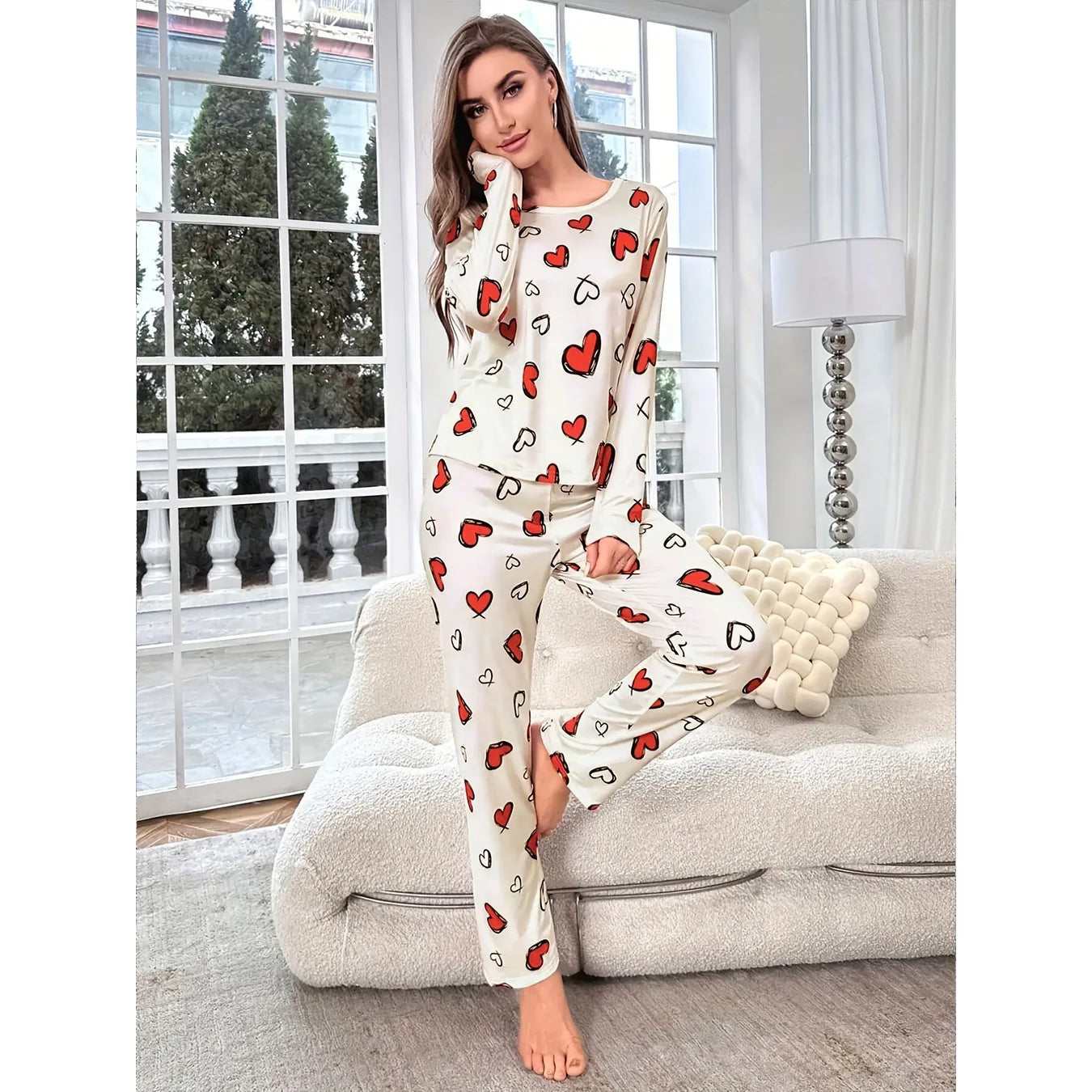 Classic Women Pajama Pants Set