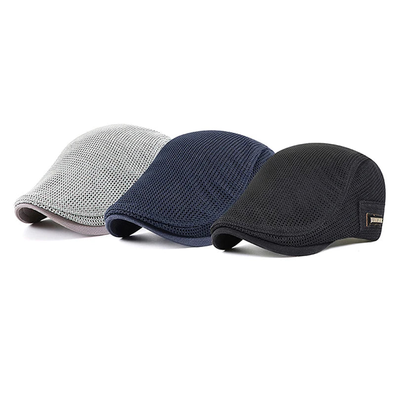 Mesh Breathable Newsboy Beret