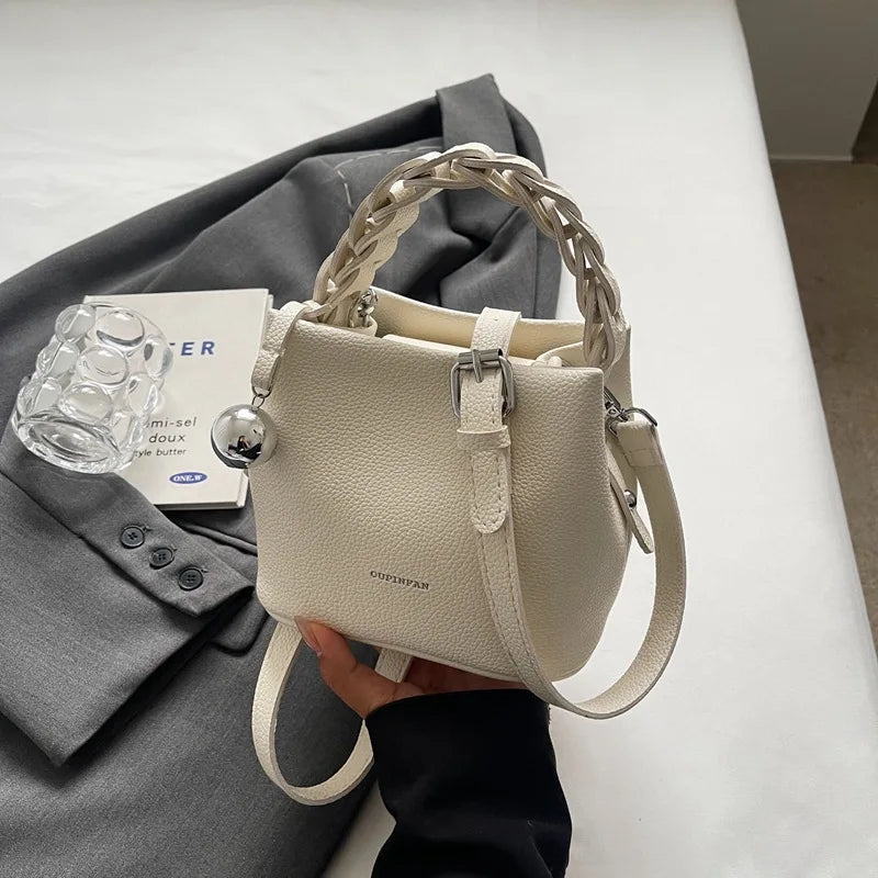 Korean Woven Bucket Bag