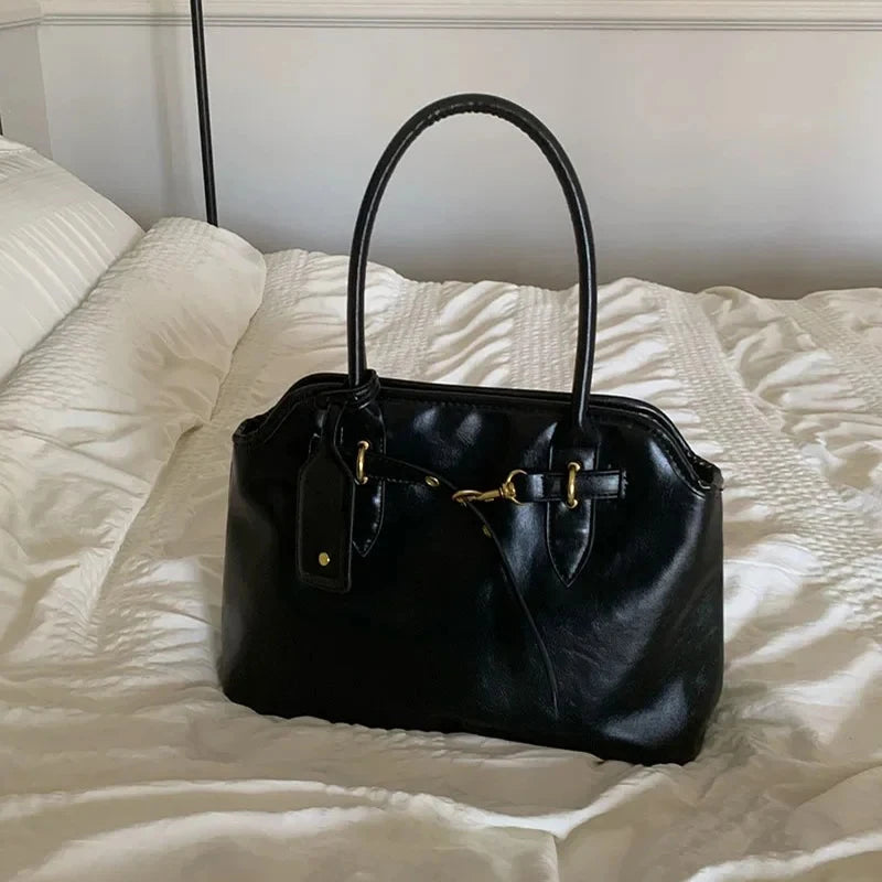 Leather Tote Briefcase Bag