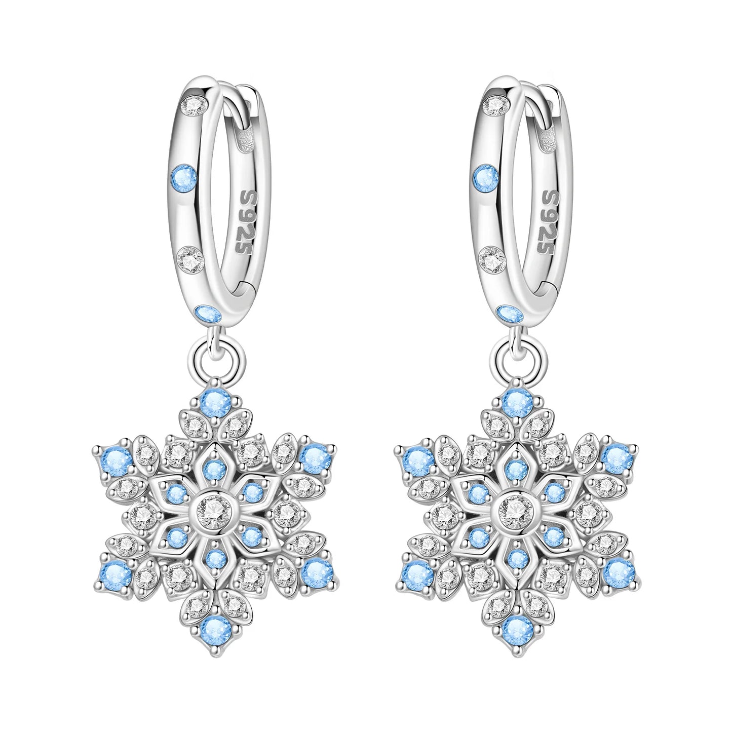 Women's S925 Silver Daisy Hoop Earrings