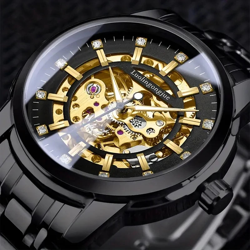 Hollow Diamond Automatic Men's Watch