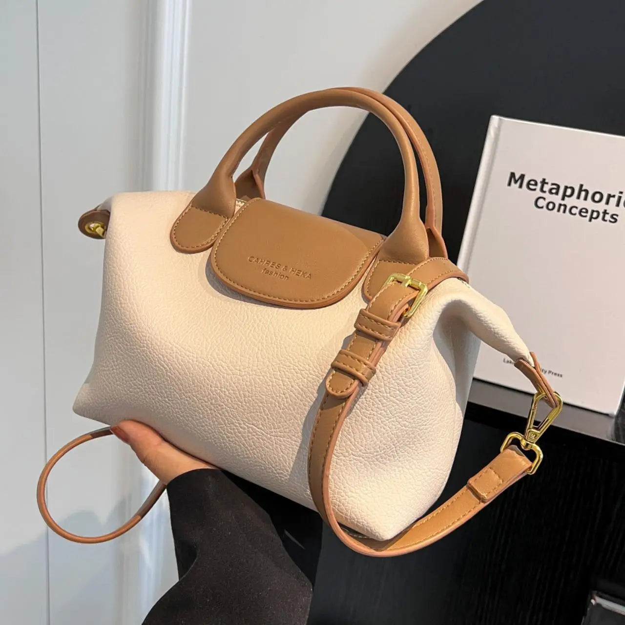 Women's Nylon Mini Tote Crossbody Handbag