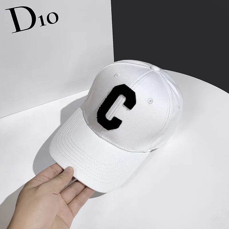 Letter Embroidered Baseball Cap