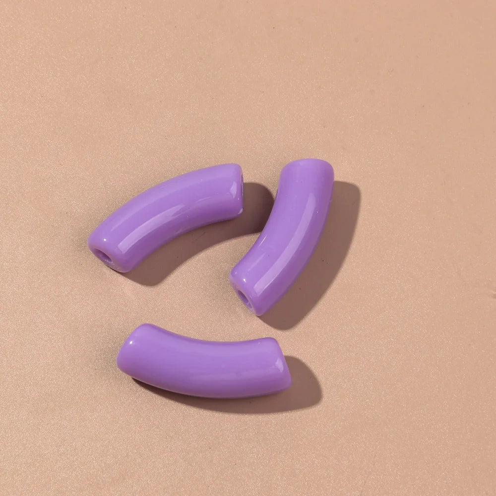 Acrylic Bamboo Tube Bead Set