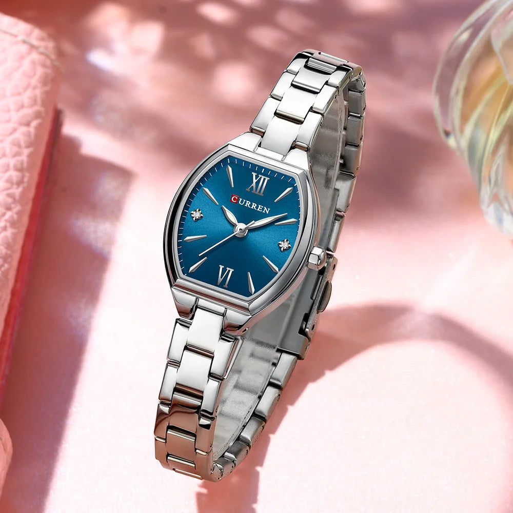 CURREN Barrel-Shape Retro Ladies Watch