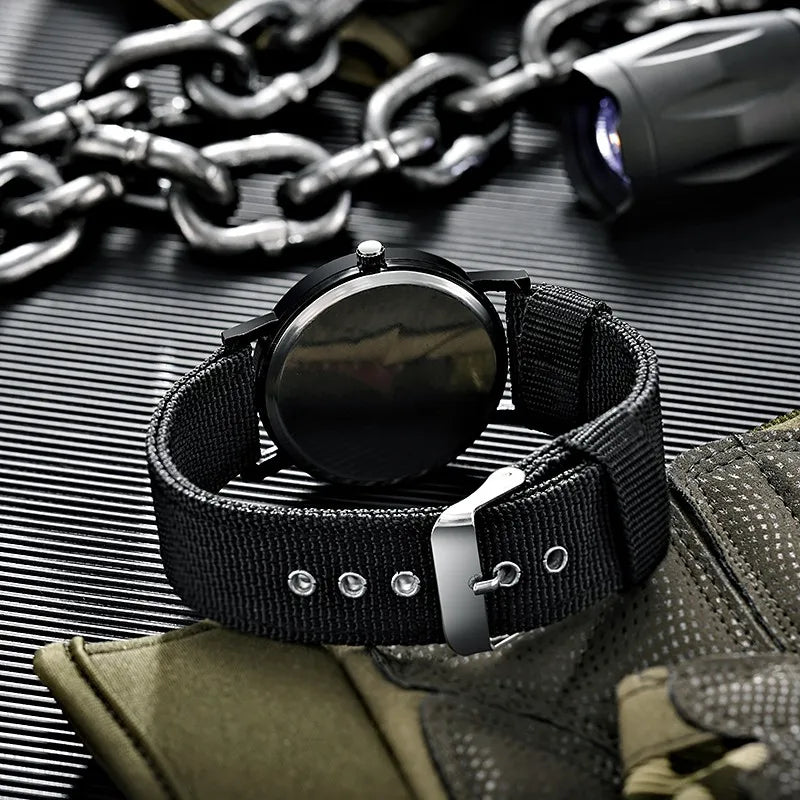 Men's Nylon Military Quartz Watch