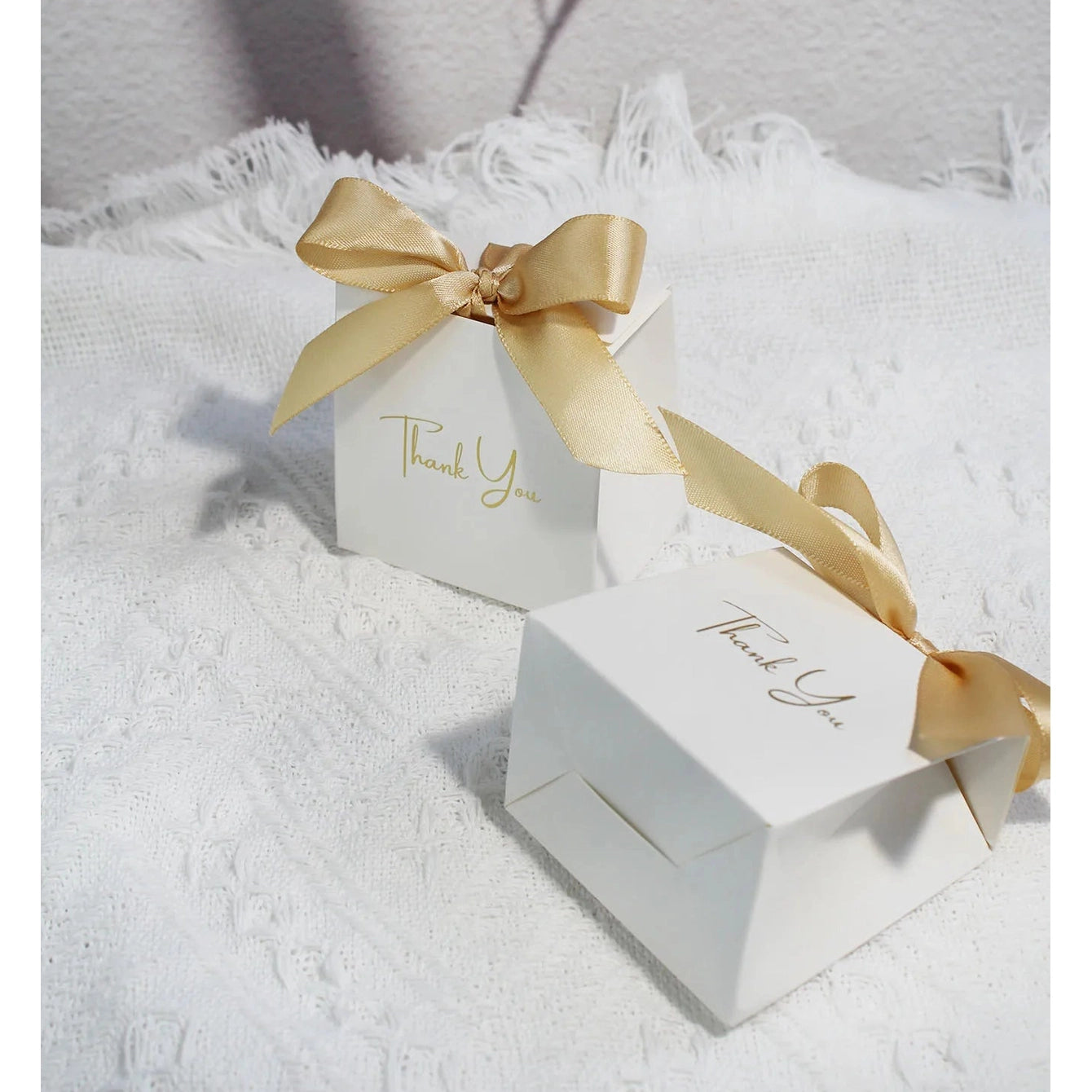Small Gift Box Ribbon Candy Wedding 10 Pcs