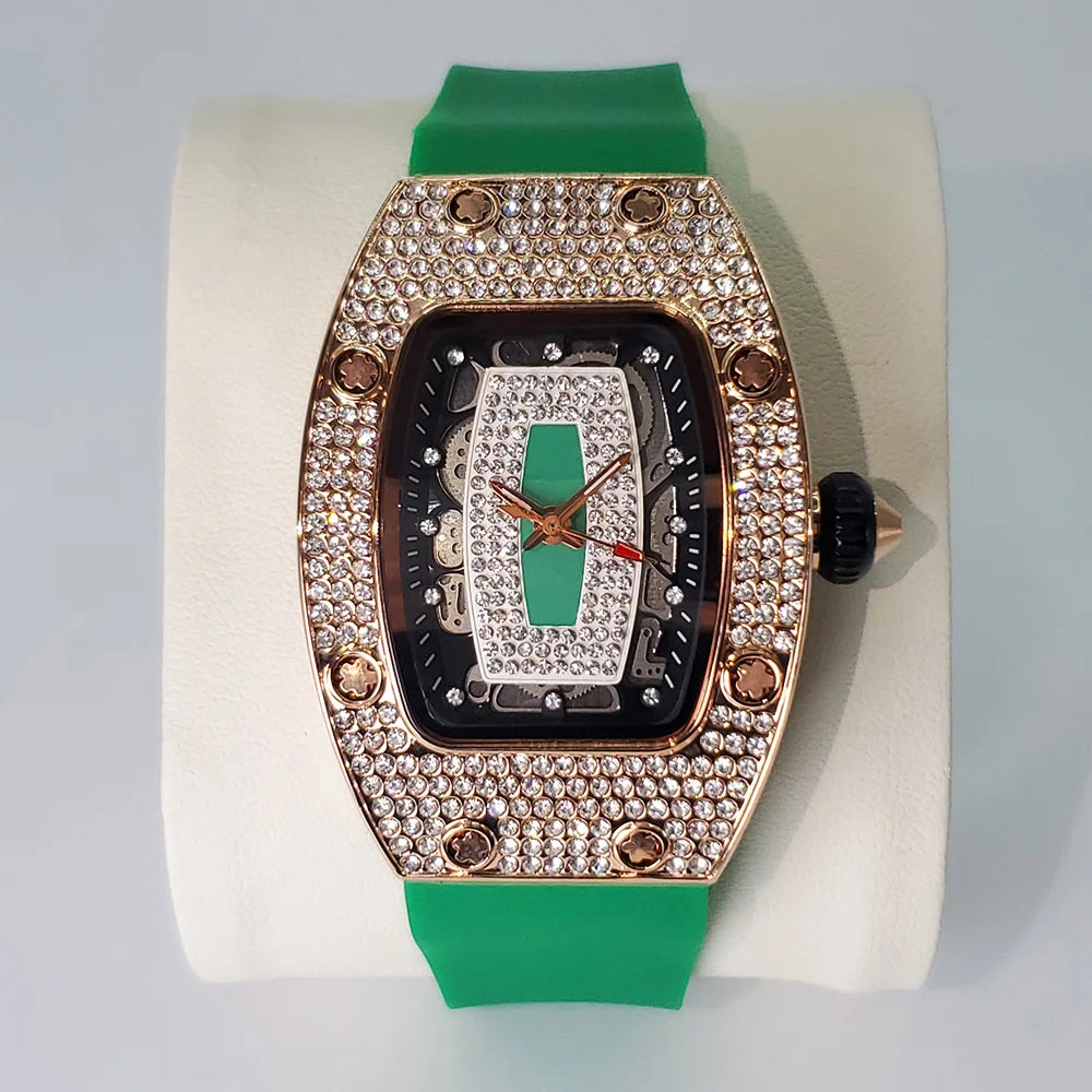 Diamond Tonneau Women Watch