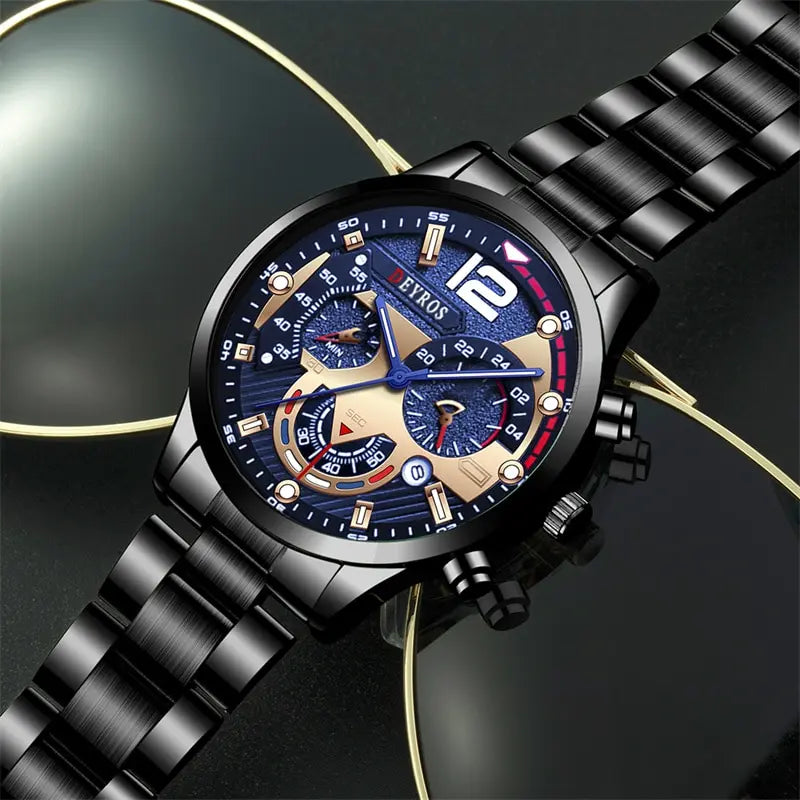 Men's Luxury Stainless Steel Quartz Watch