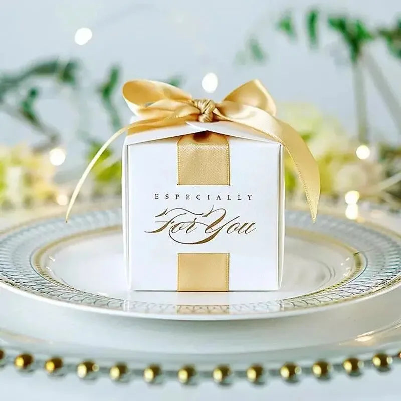 Wedding Favor Gift Box Ribbon Candy Party