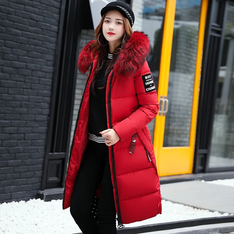 Hooded Zipper Women Parka