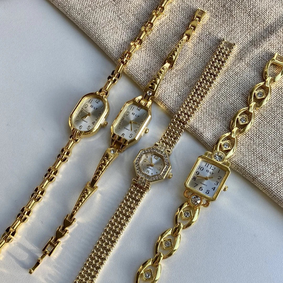 Women's Gold Bracelet Luxury Watch