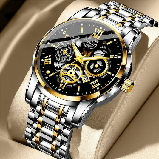 Men's Roman Hollow Quartz Watch