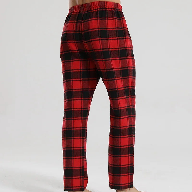 Men's Plaid Pajama Pants Soft