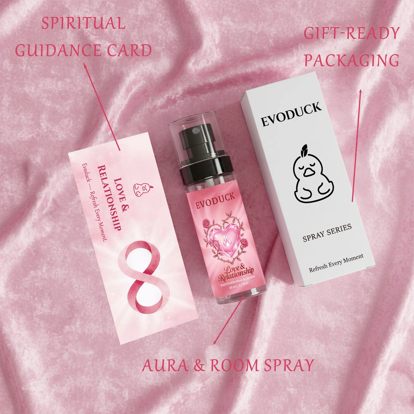 Women's Rose Jasmine Body Mist Travel 2.7oz