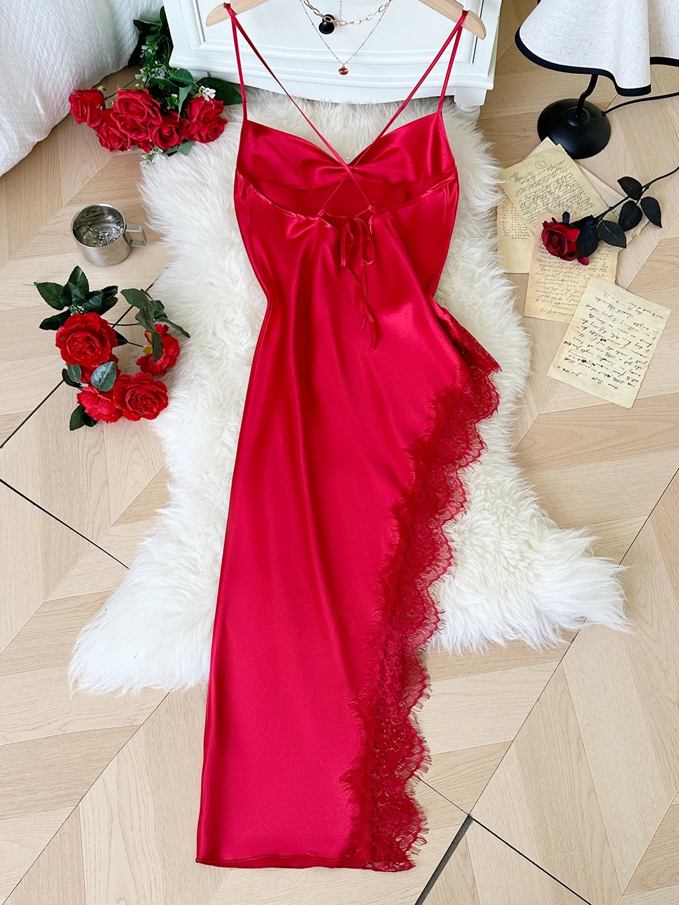 Women's Lace Patchwork Nightgown