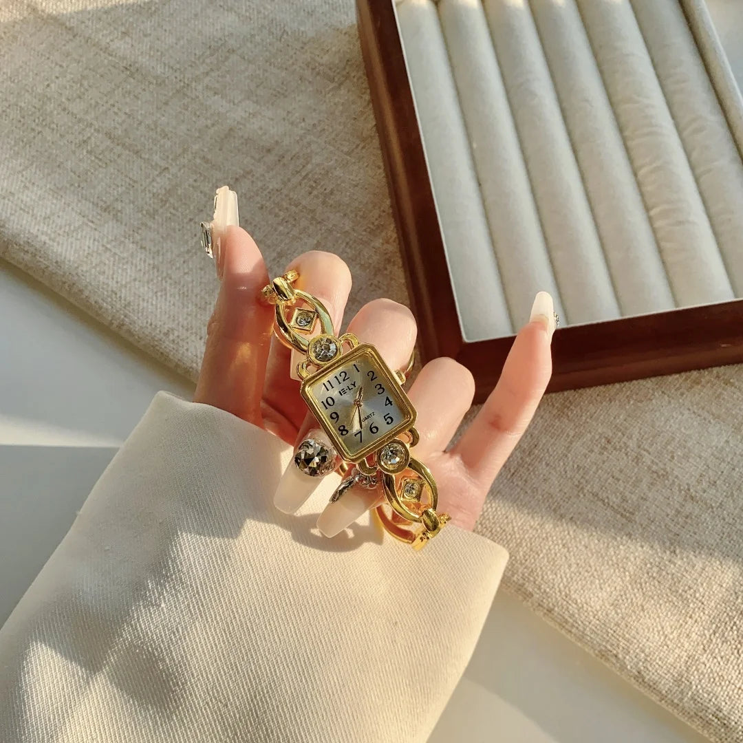 Women's Gold Bracelet Luxury Watch