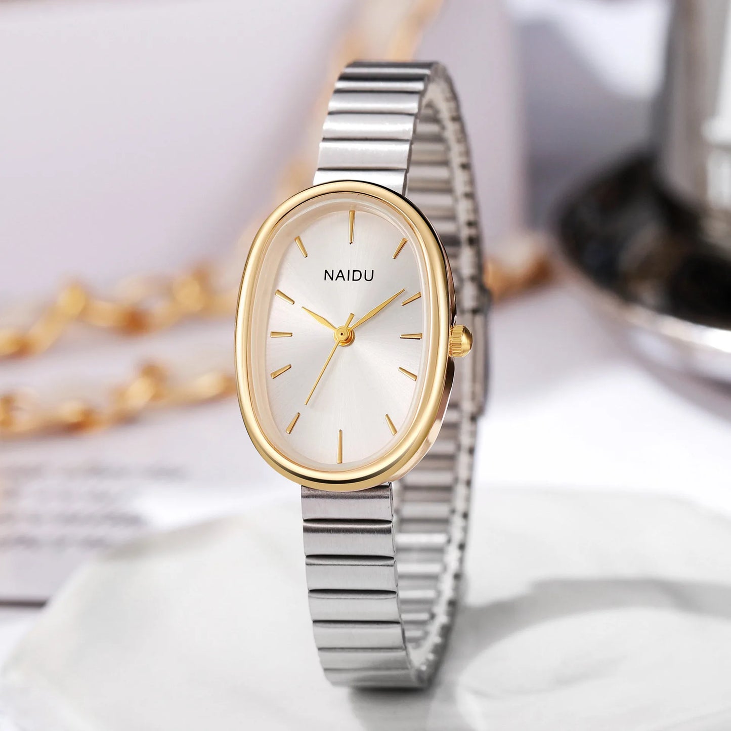 Gold Bracelet Vintage Ladies Watch