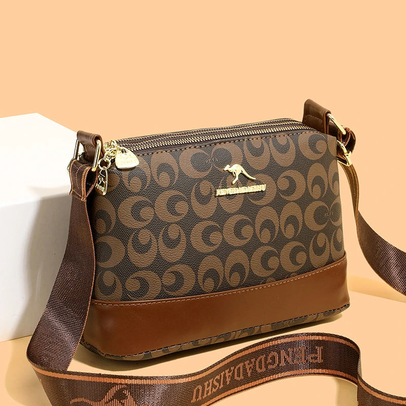 Retro Print Top-Handle Bag