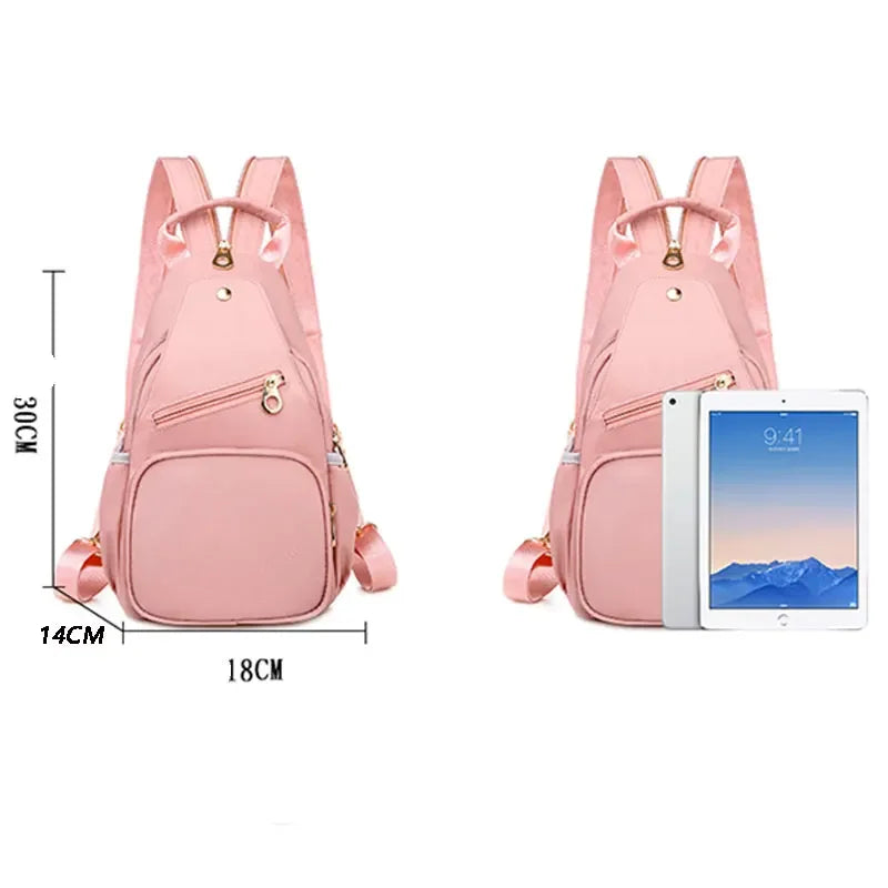 PU Leather School Backpack