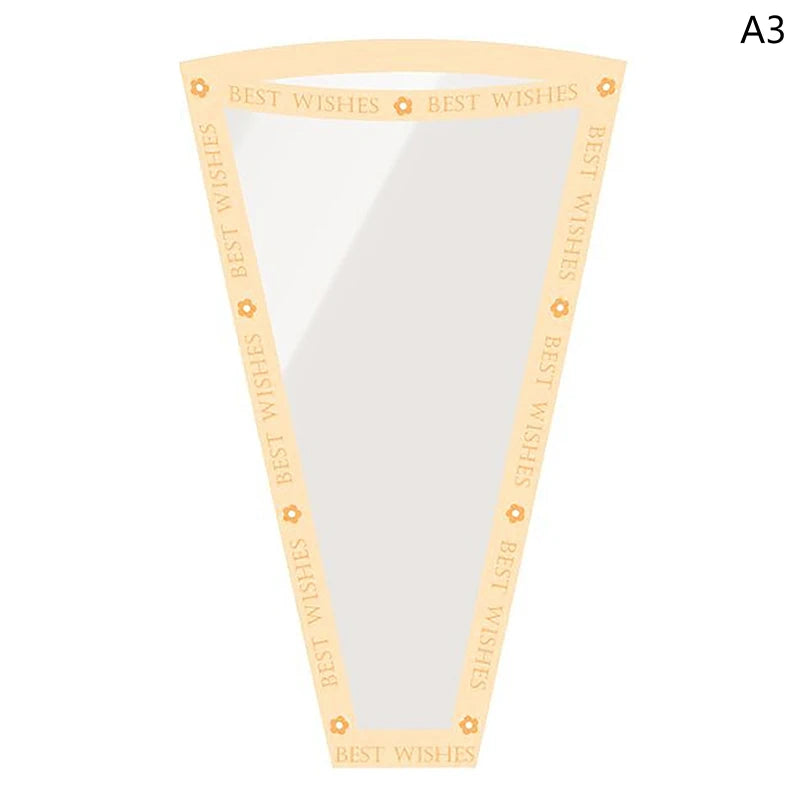 Floral Gift Bags Transparent Cellophane 50 Pack