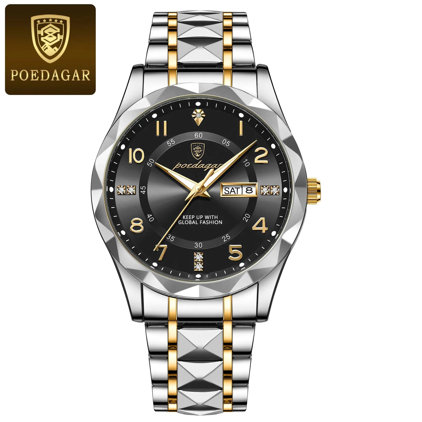 POEDAGAR Luminous Sport Men's Watch