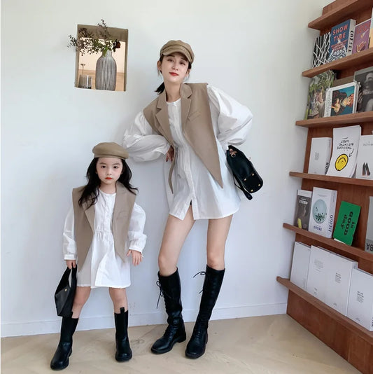 Parent-Child Matching Blouse Set