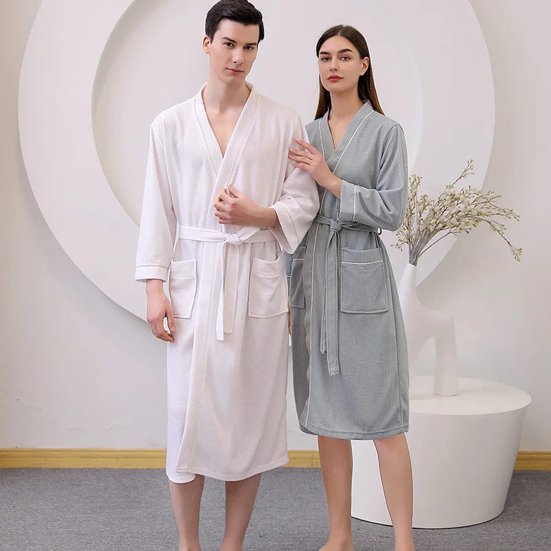 Lightweight Couple Bathrobe