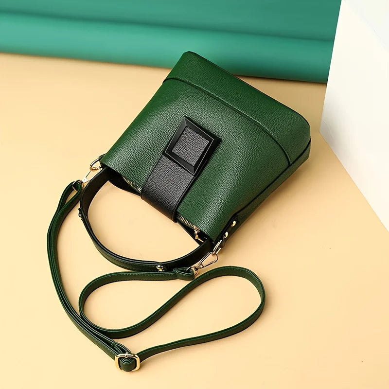 Bucket Crossbody Zipper Bag