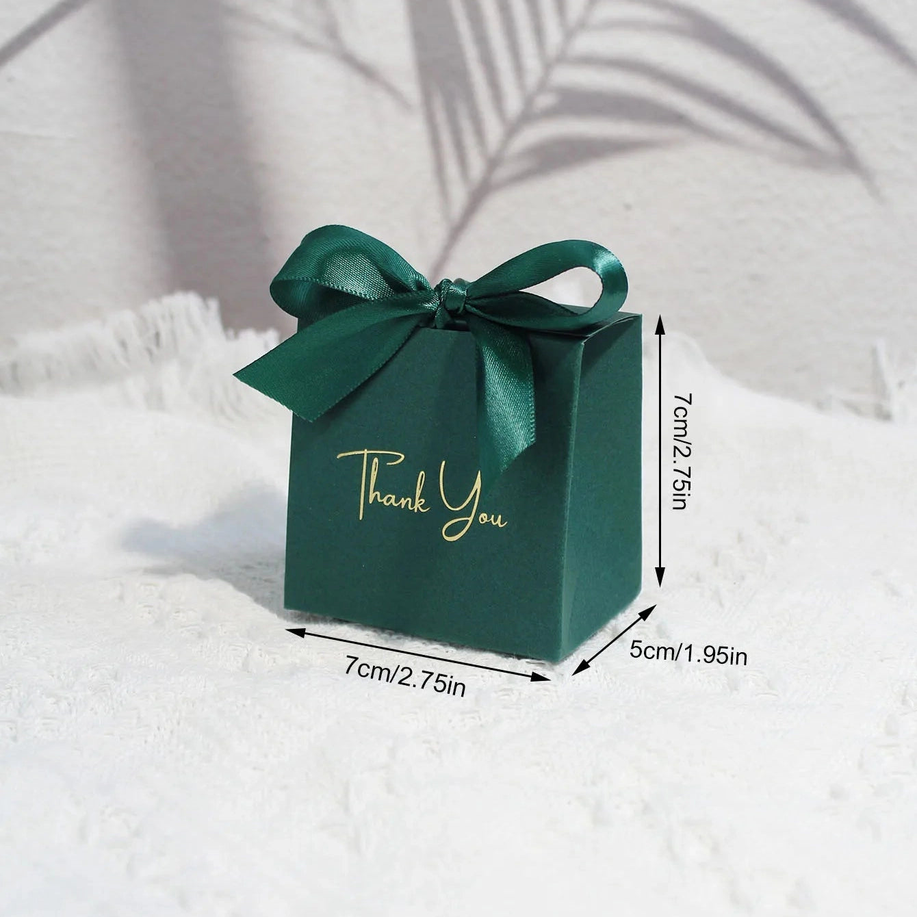 Small Gift Box Ribbon Candy Wedding 10 Pcs