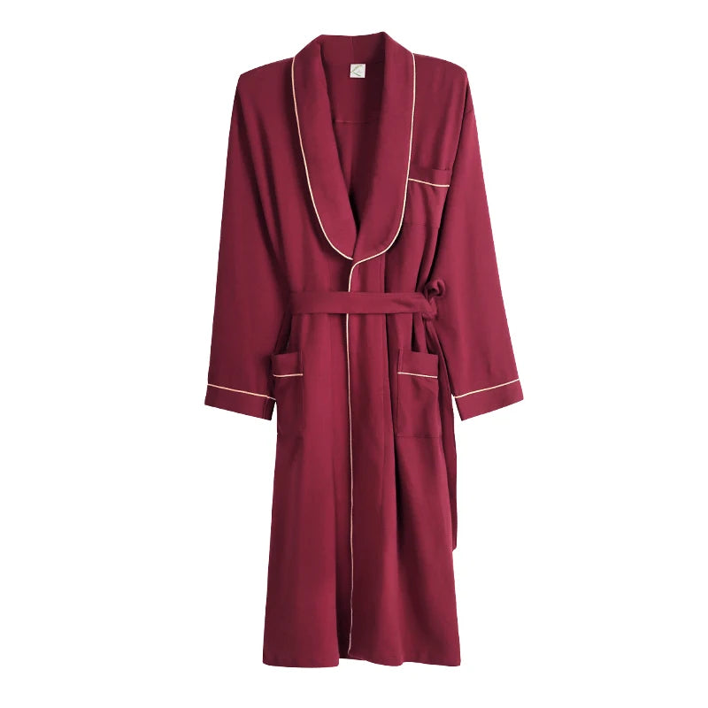 Cotton Kimono Men Bathrobe