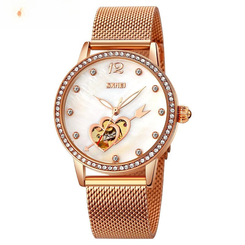 Crystal Mechanical Women Watch