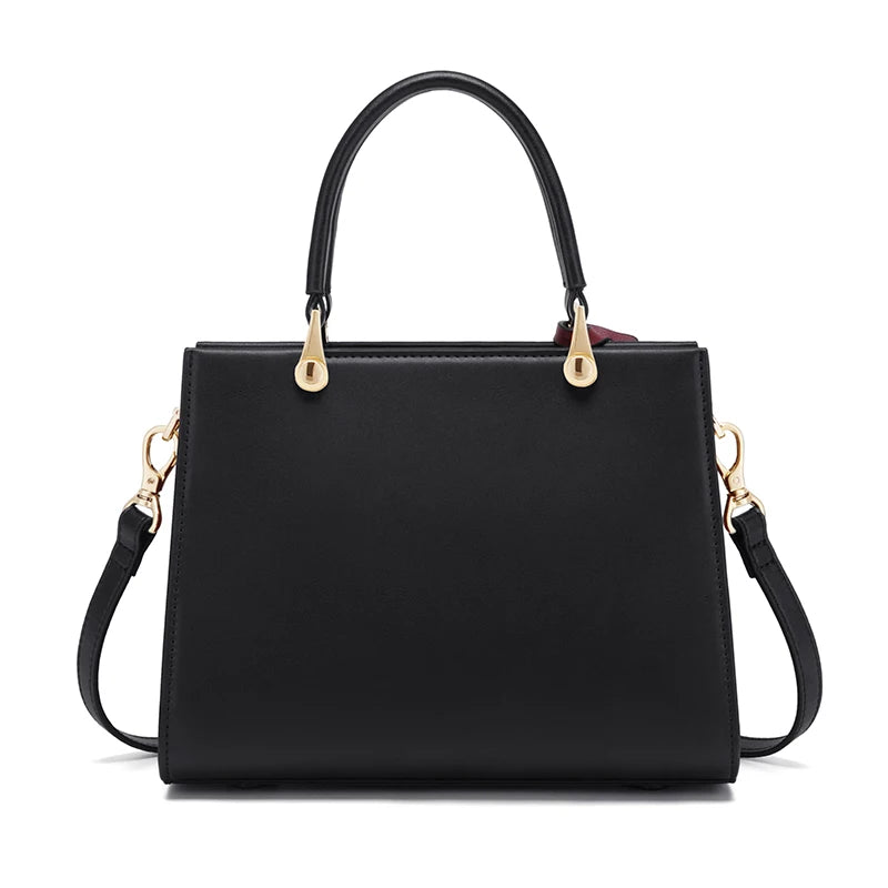 Women's Luxury Leather Top-Handle Tote Bag