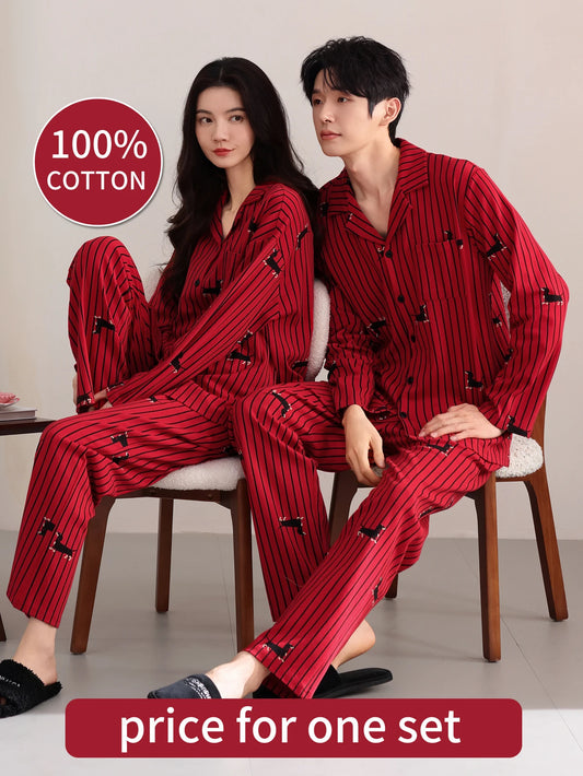 Cotton Couple Pajama Set