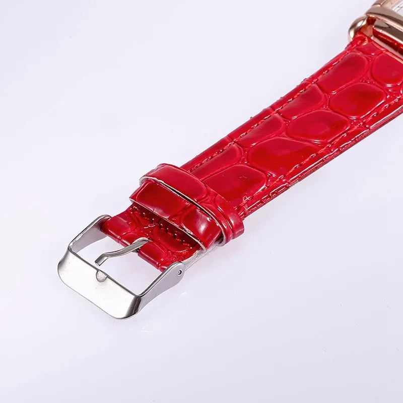 Women's Rose Gold Square Quartz Watch
